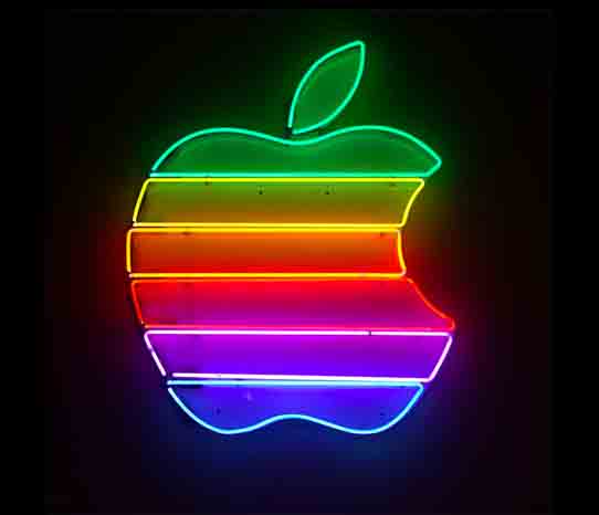 applelogo Apple logo neon