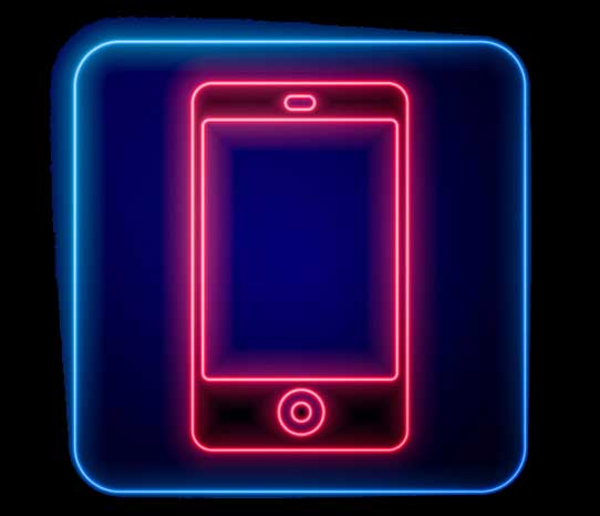 neon-phone-icon neon phone icon